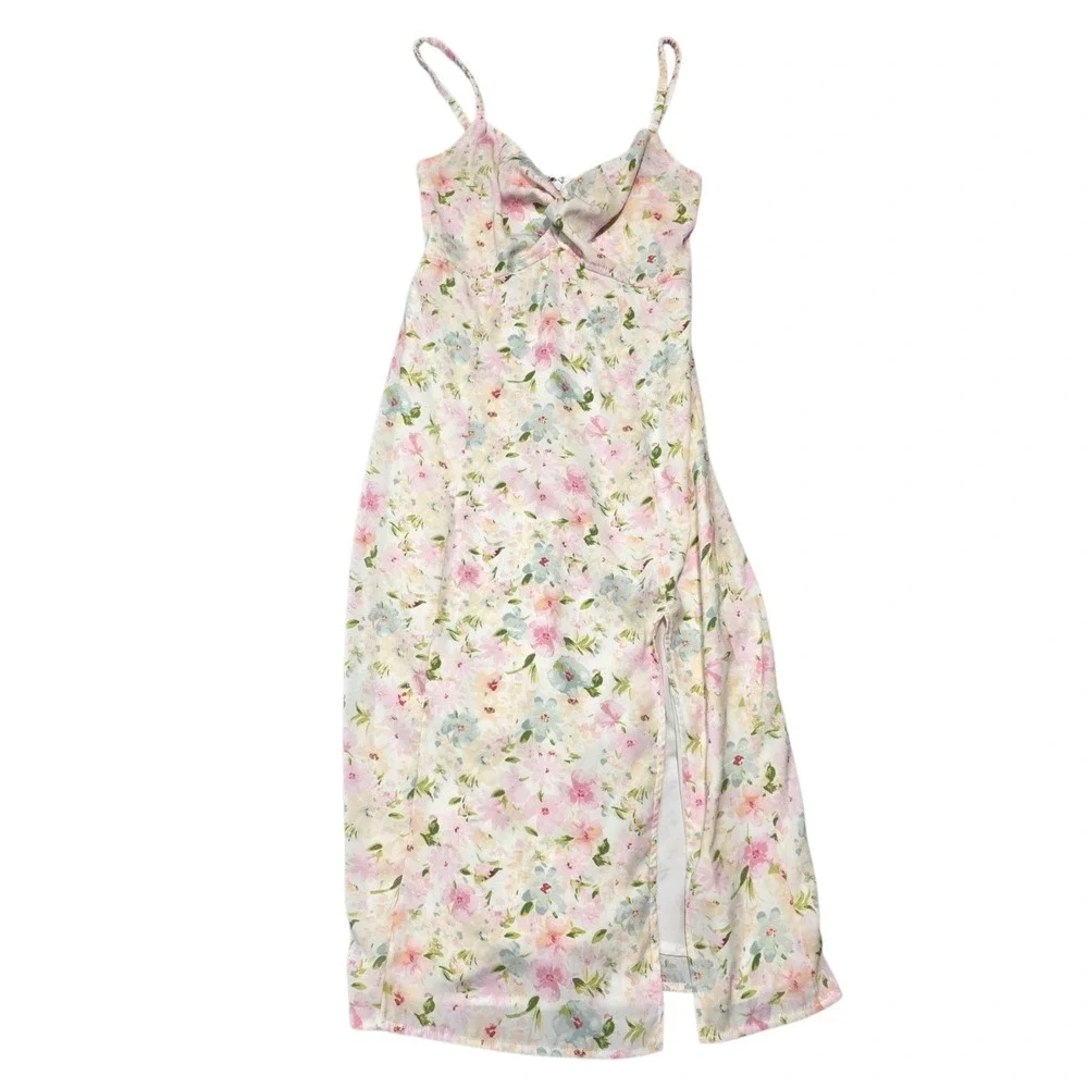 Abercrombie & Fitch Floral Midi Dress Summer Spaghetti Strap Sundress‎ Size S